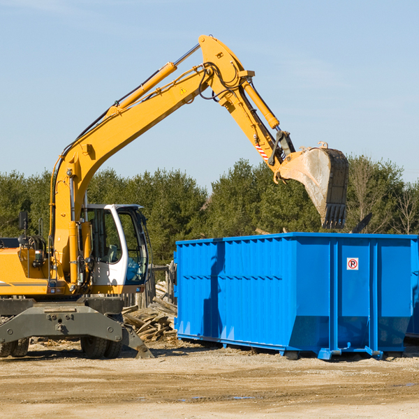 what size residential dumpster rentals are available in Pilot Knob Missouri